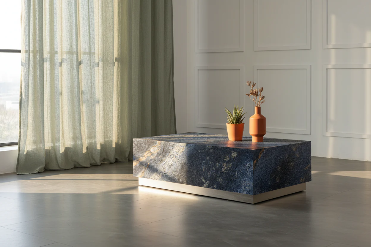 Aphrodite Sintered Stone Rectangular Coffee Table - Image 2