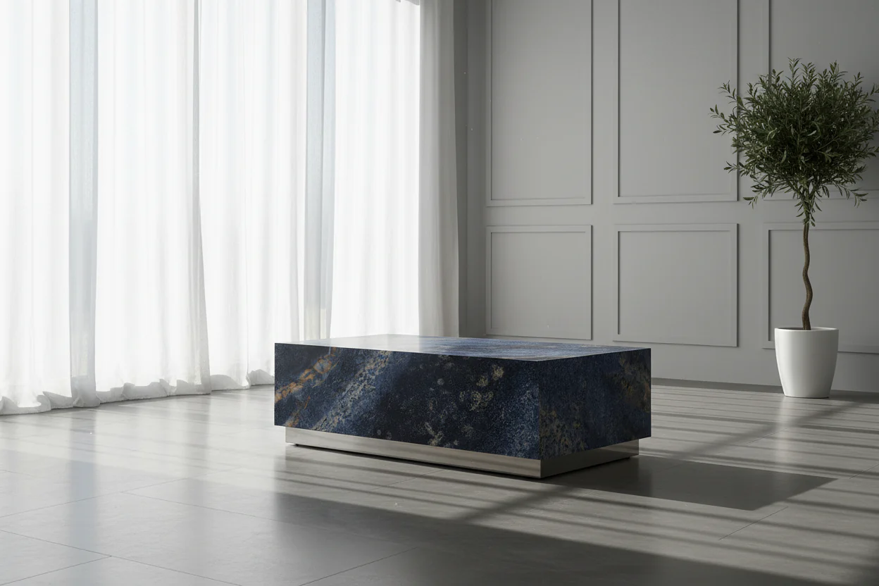 Aphrodite Sintered Stone Rectangular Coffee Table - Image 6