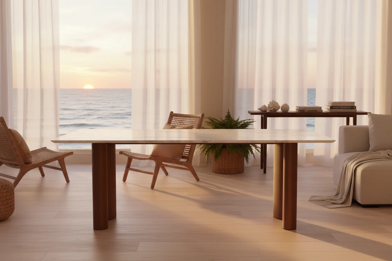 Arctic Marble Dining Table - Image 5