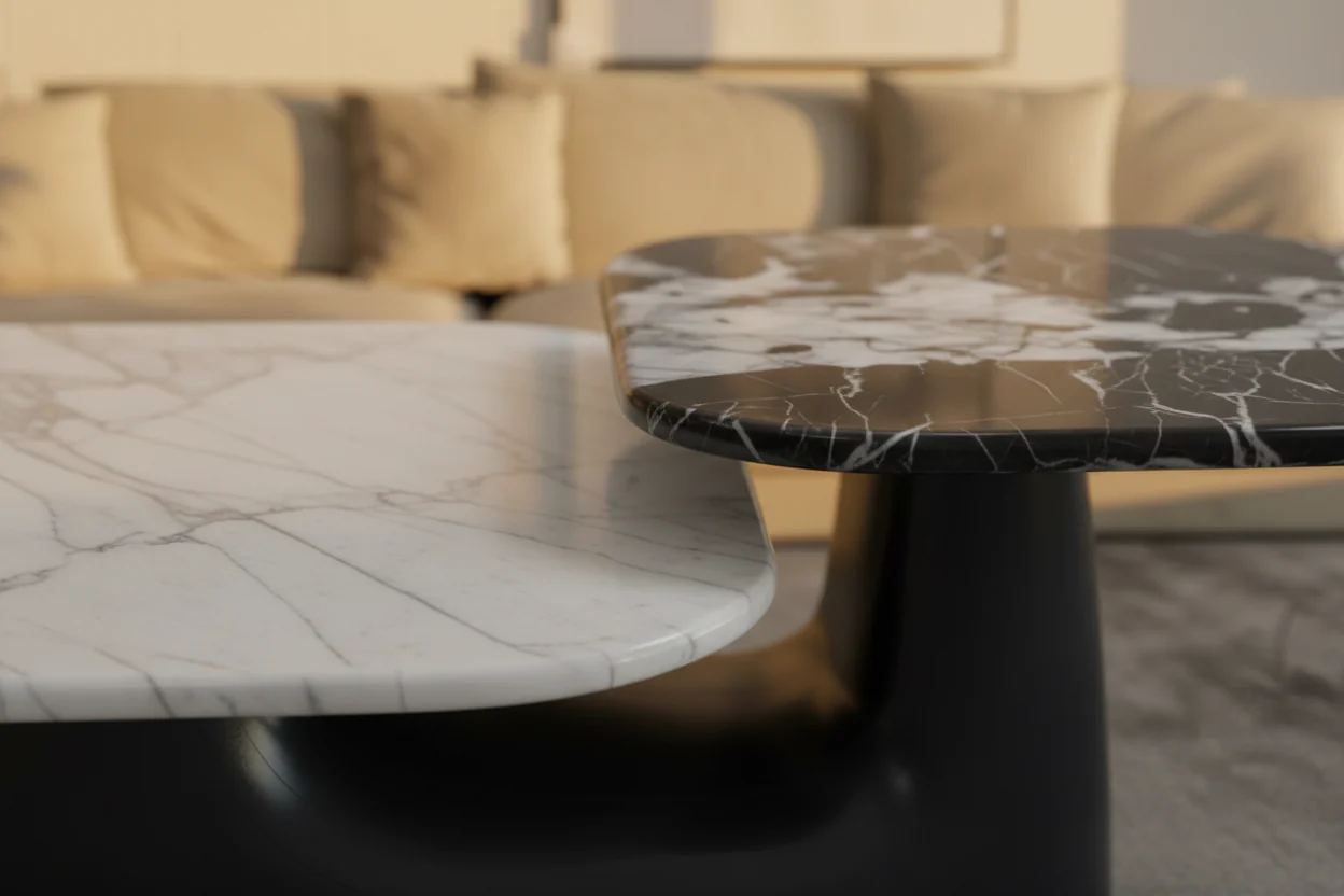 Aria Marble Coffee Table - Image 8