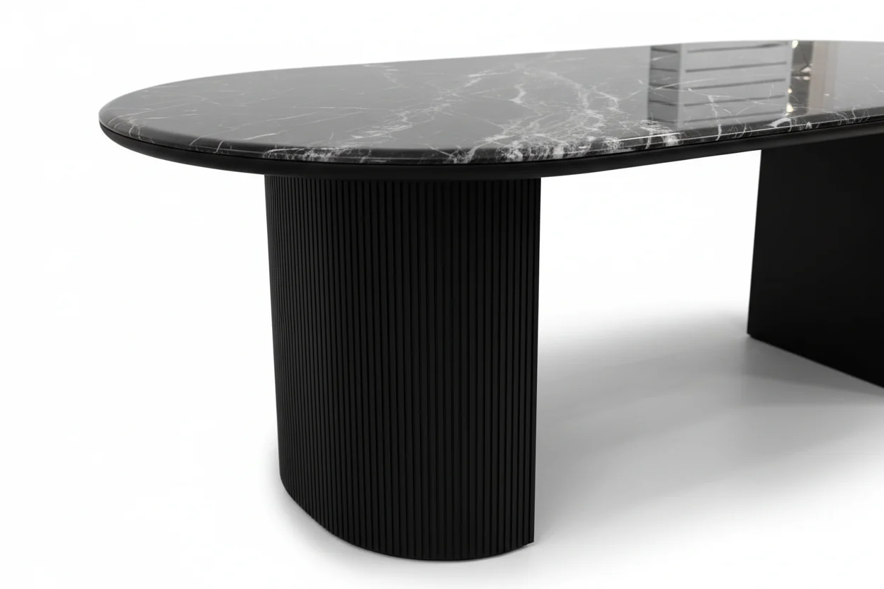 Athena Curve Dining Table - Image 2