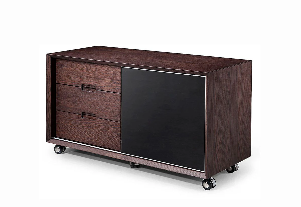 Atlas Modern Brown Oak Cabinet Office Desk - Image 5