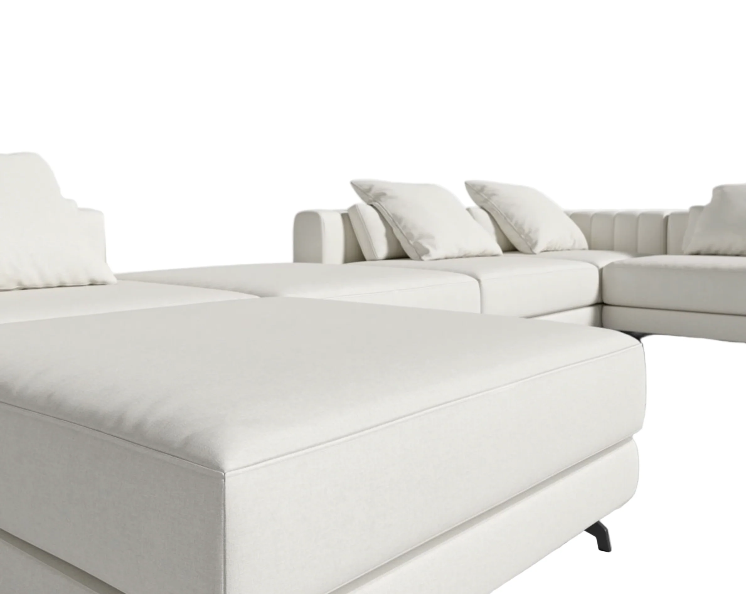 Azure Fabric Modular Sectional - Image 4