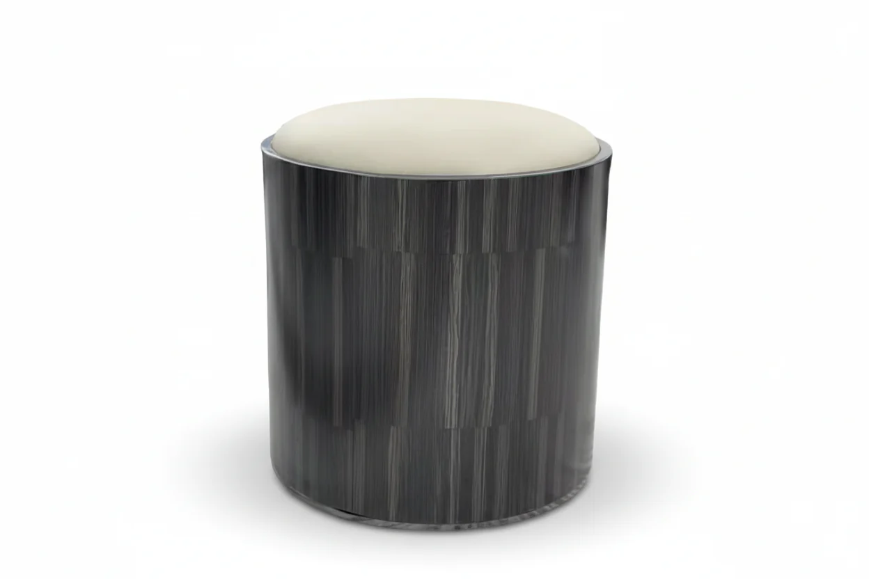 Azure Luxe Ottoman