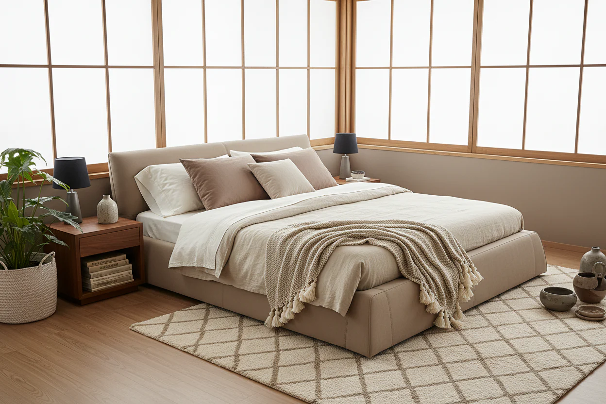 Baxter Upholstered Platform Bed - Image 4