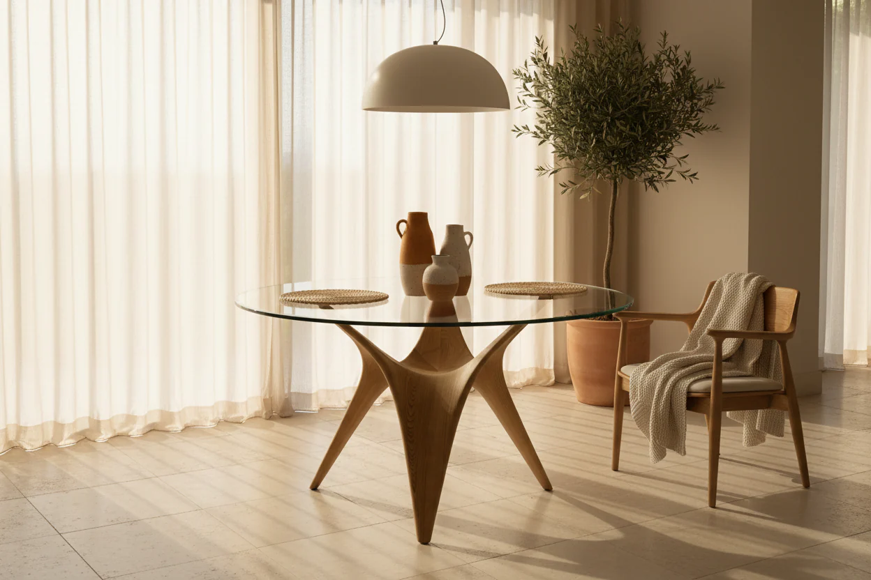 Beryl Glass Dining Table - Image 3