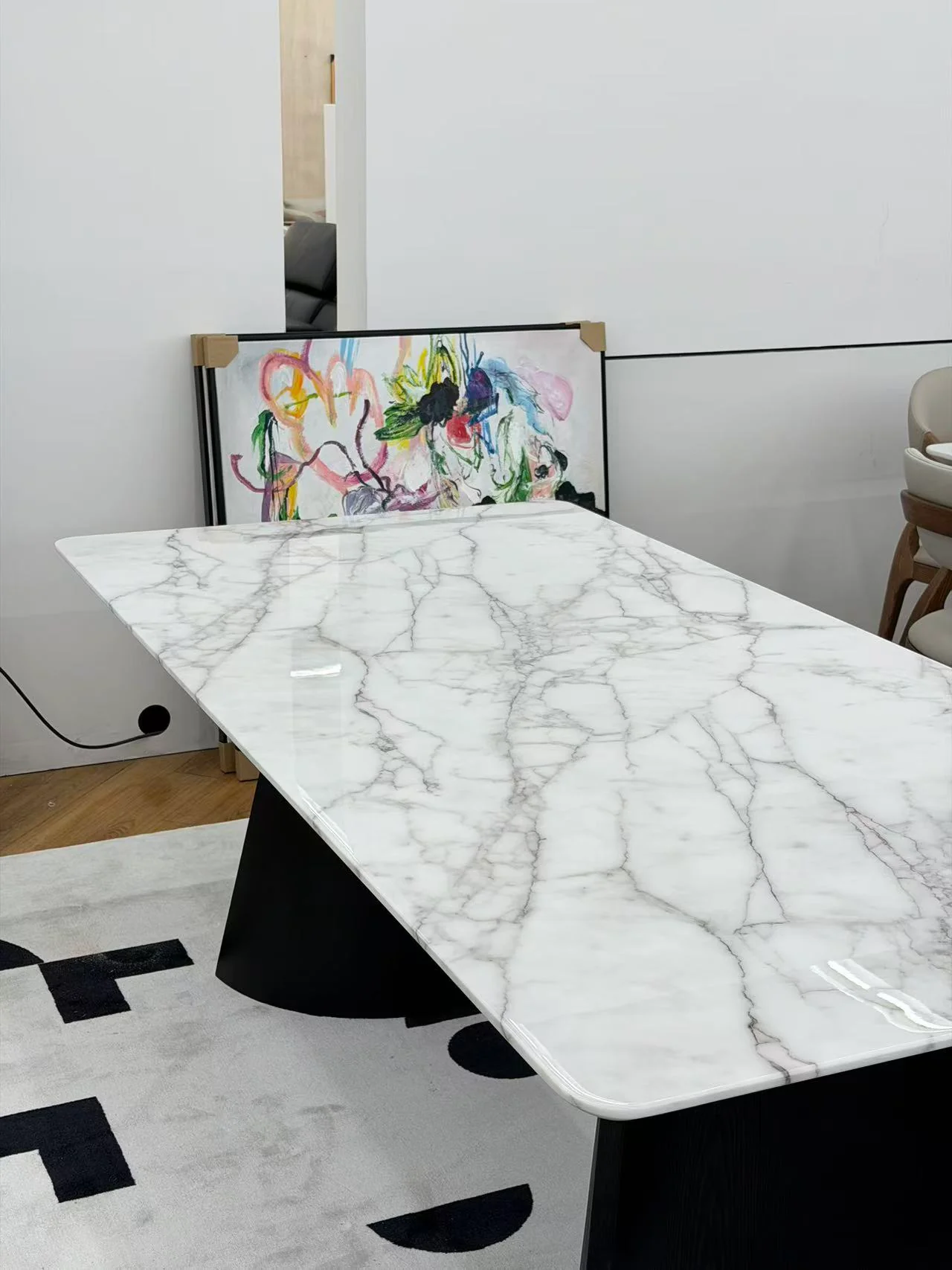 Bianco Arc Dining Table - Image 5