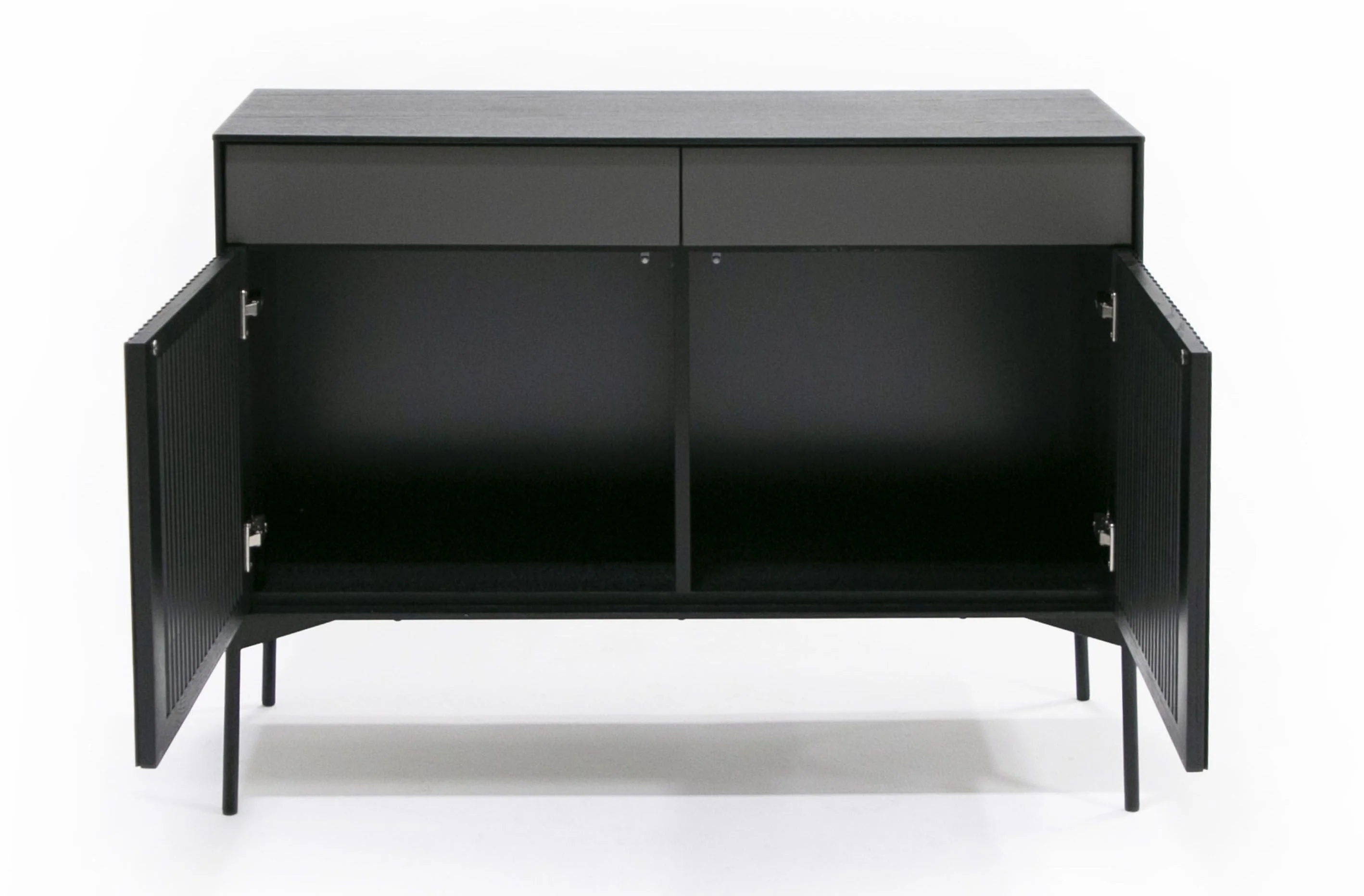 Black Oak Louvered Buffet - Image 5