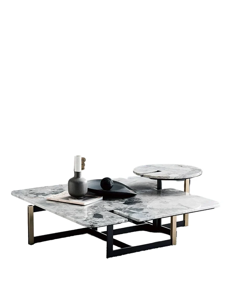 Carrara Marble Coffee Table Set - Image 12