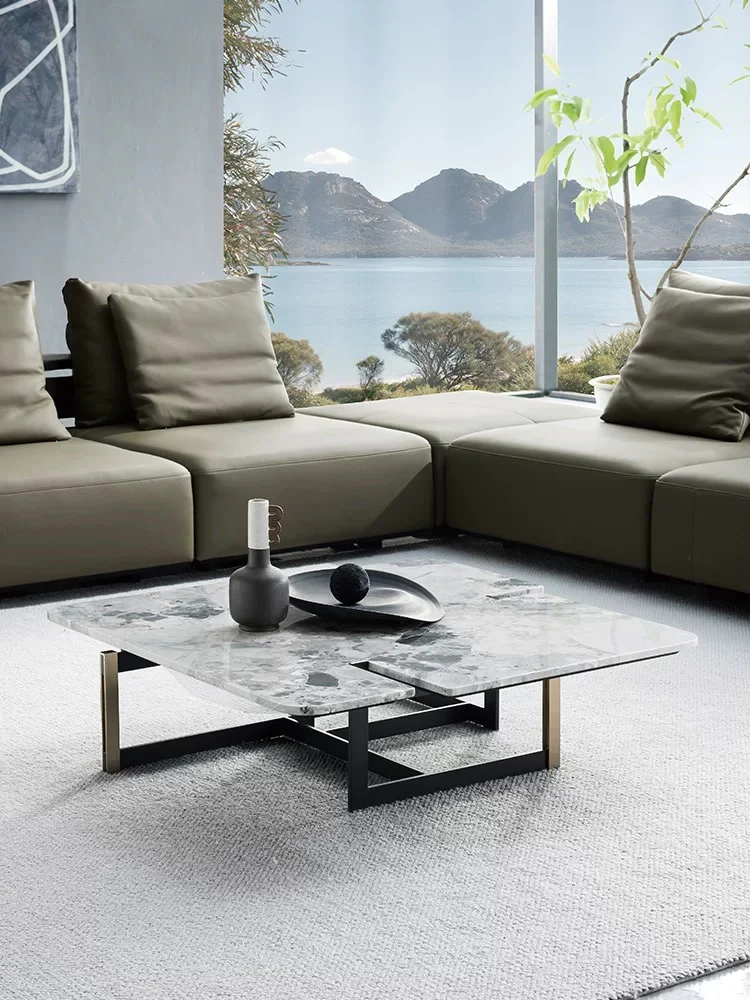 Carrara Marble Coffee Table Set - Image 5