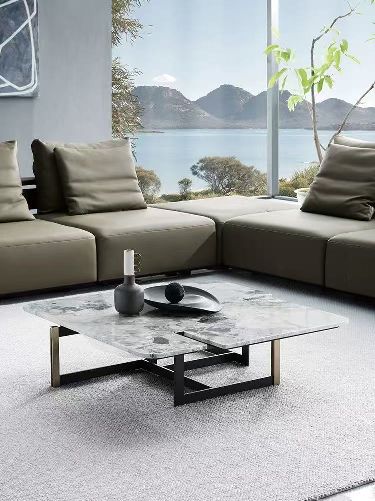 Carrara Marble Coffee Table Set - Image 6