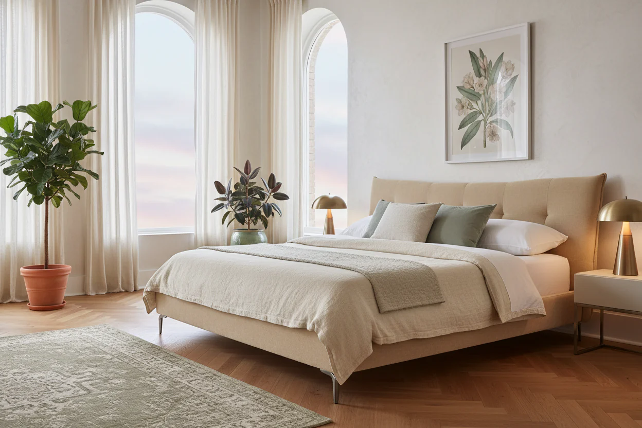 Celestial Dream Upholstered Bed - Image 3