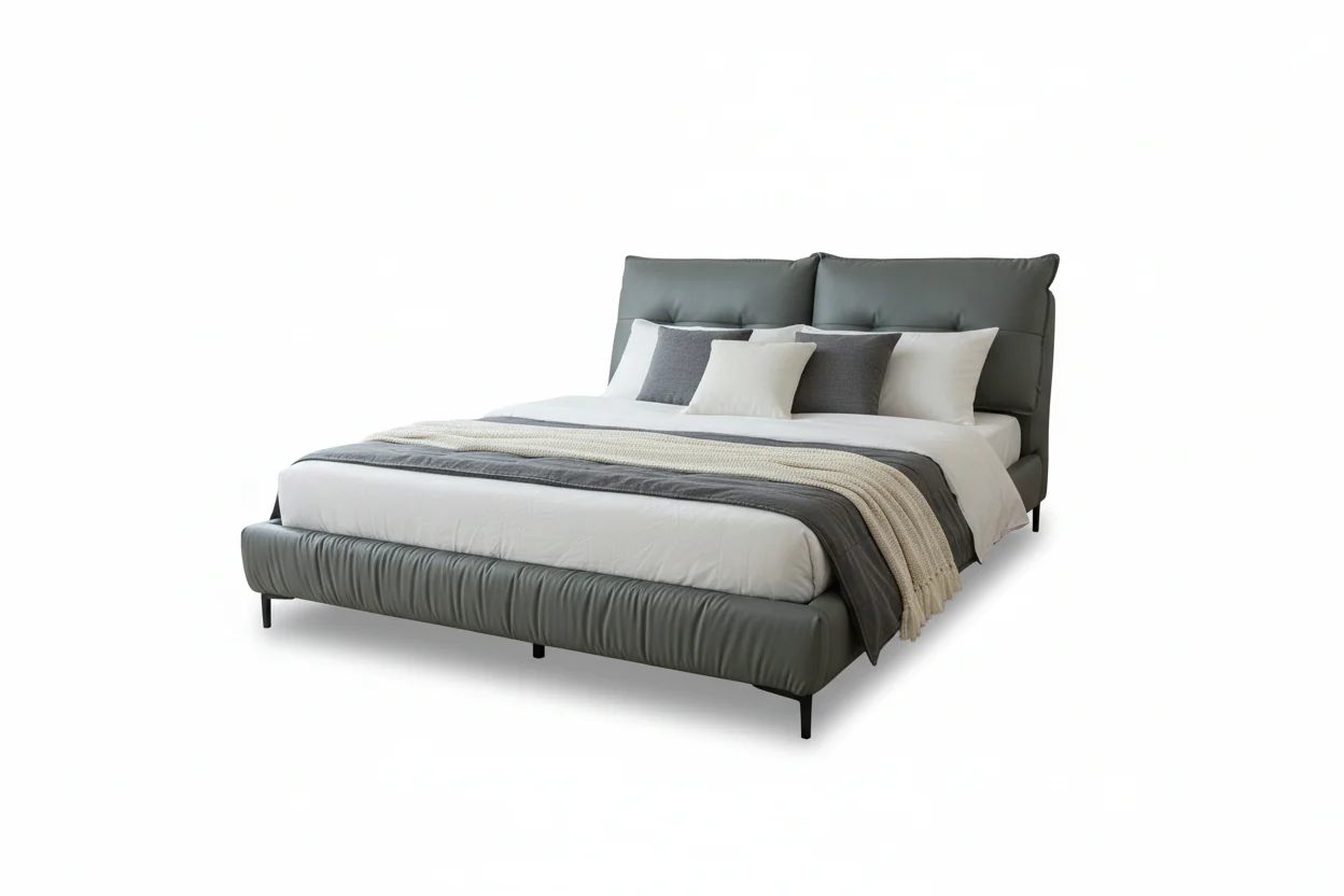 CloudNest Pillowed Platform Bed