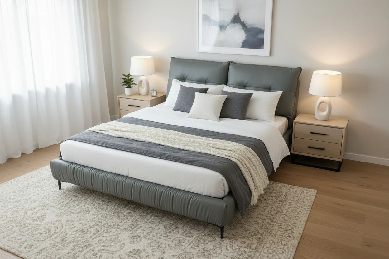 CloudNest Pillowed Platform Bed - Image 4
