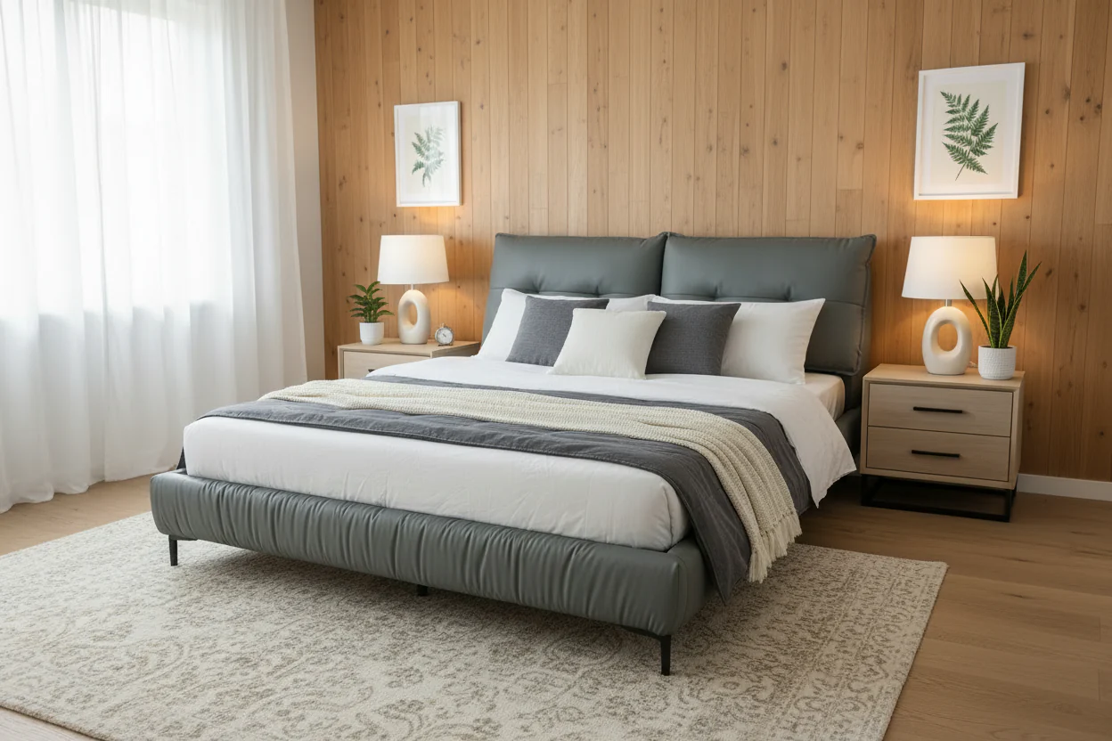 CloudNest Pillowed Platform Bed - Image 6