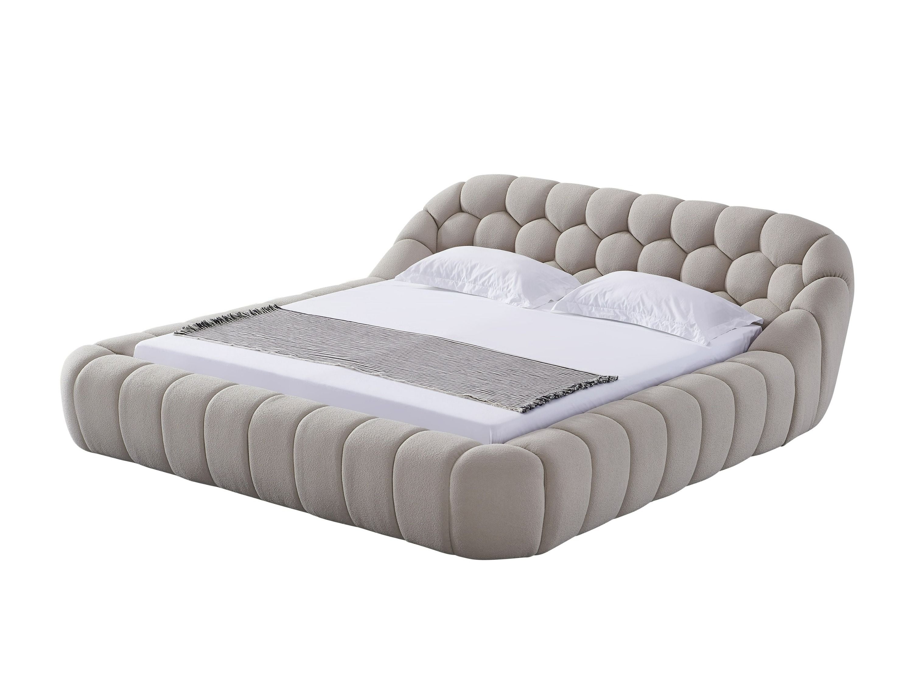 Cozy Bubble Platform Fabric Bed - Image 20