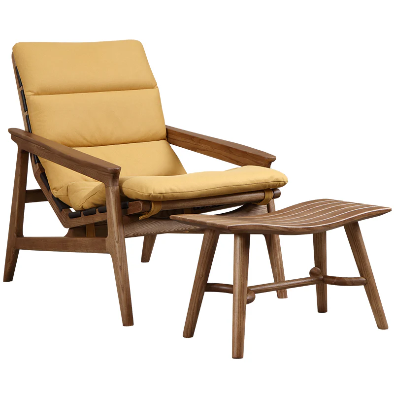 Cozy Recline Lounge Chair with Ottoman