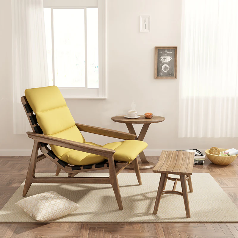 Cozy Recline Lounge Chair with Ottoman - Image 2