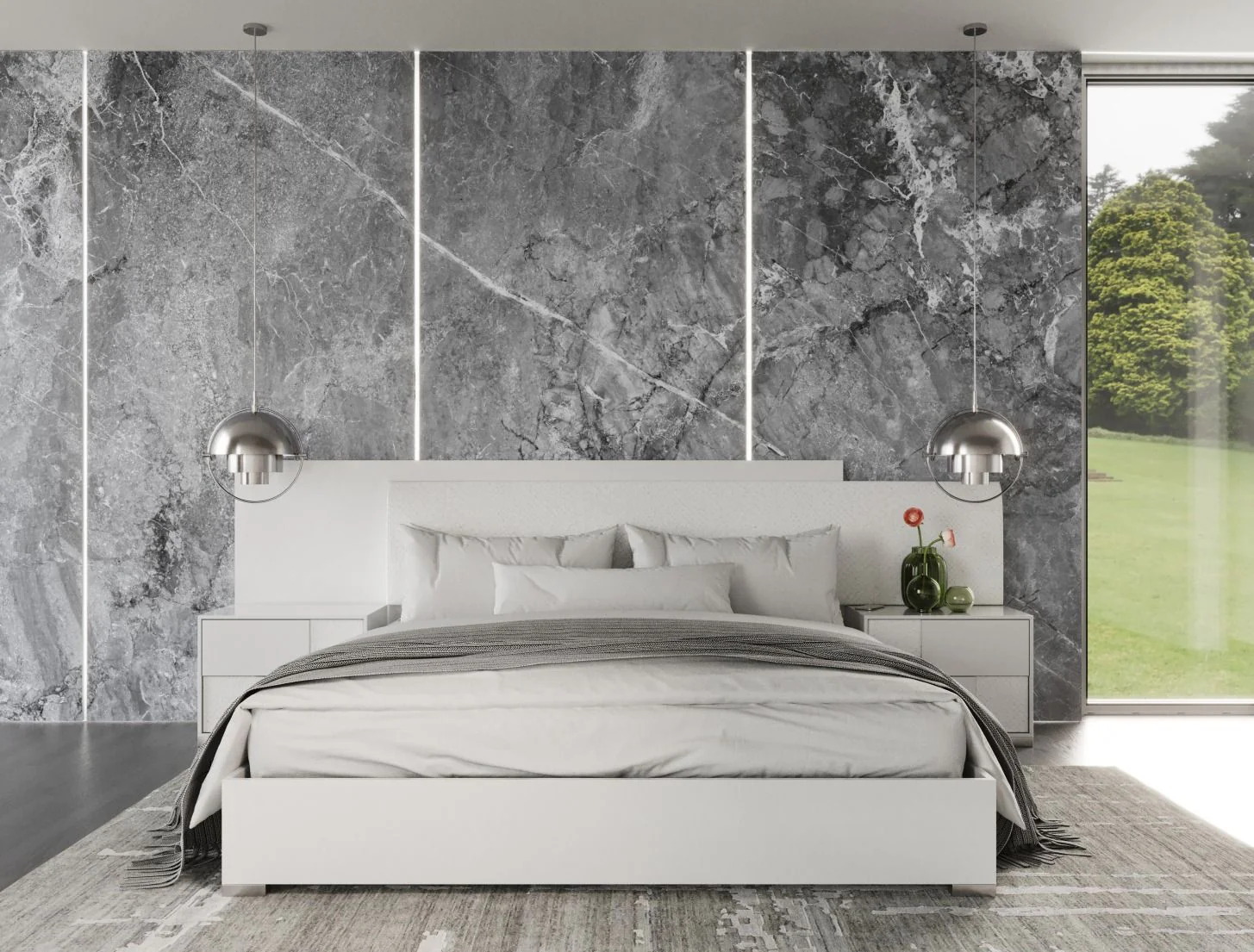 Crystal Luxe High Gloss Platform Bed - Image 5