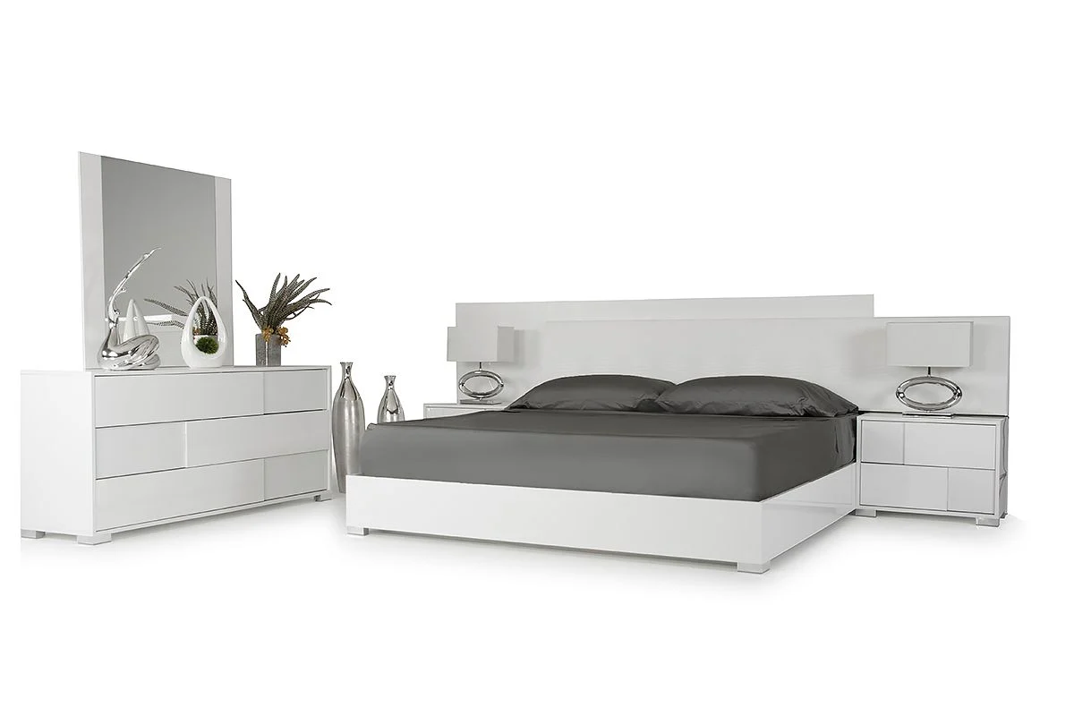 Crystal Luxe High Gloss Platform Bed - Image 6