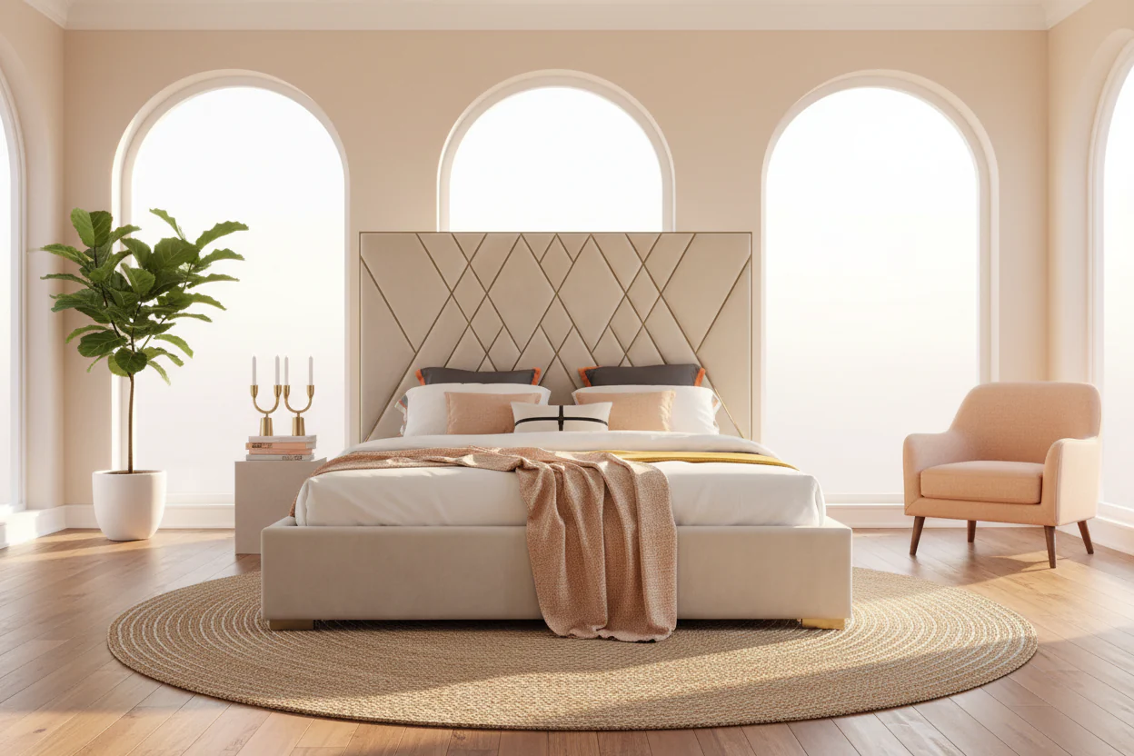 Diamond Luxe Upholstered Bed - Image 2
