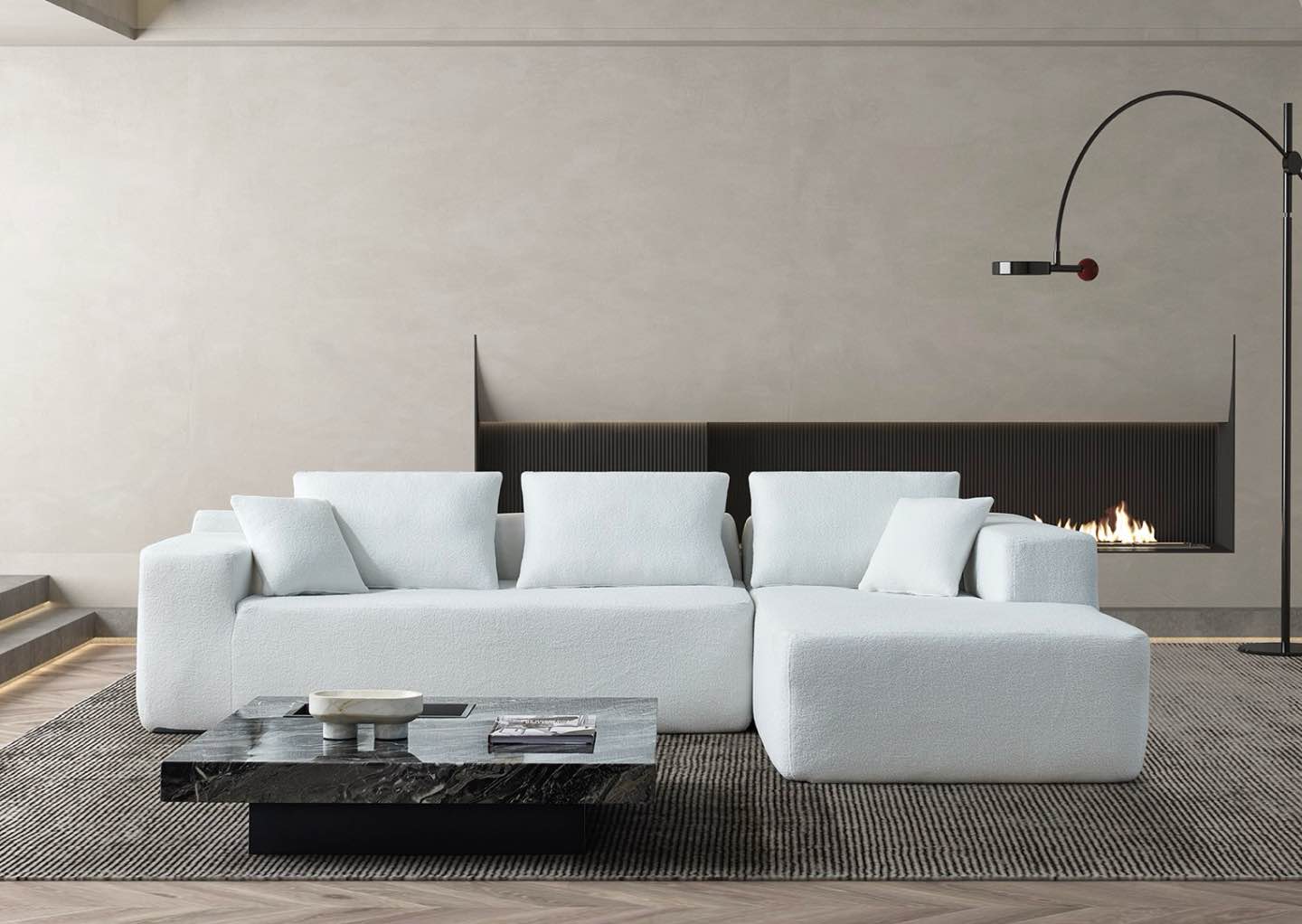 Dove Cushion Sectional - Image 6