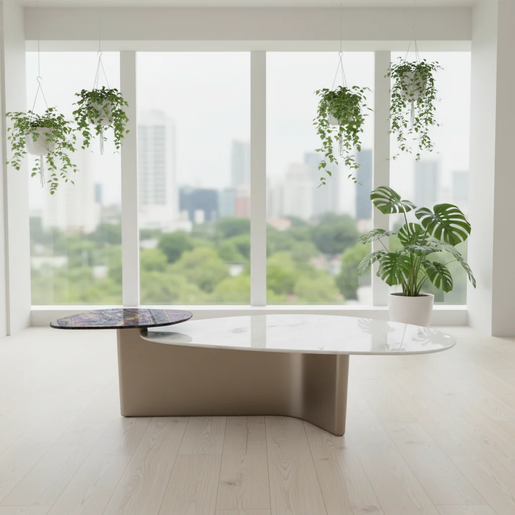 Eclipse Marble Coffee Table - Image 2