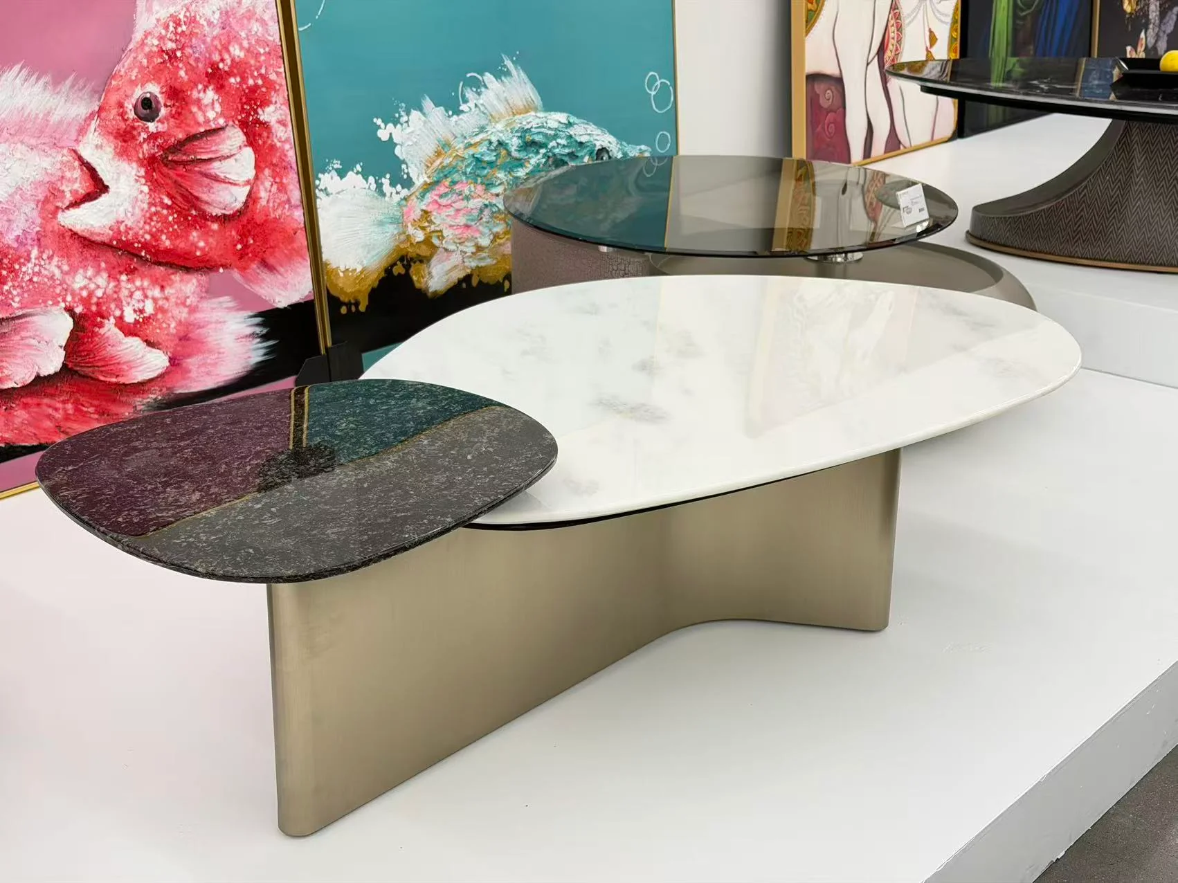 Eclipse Marble Coffee Table - Image 3