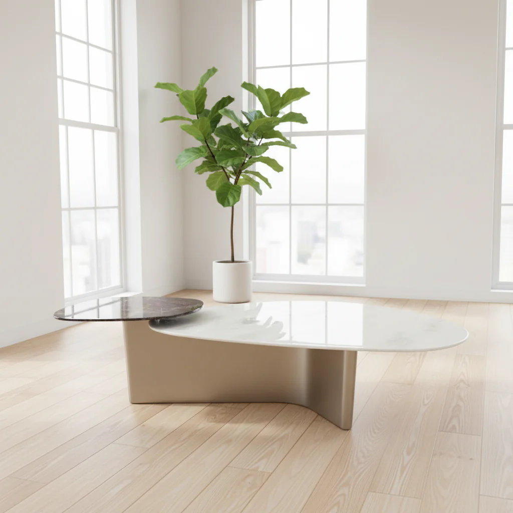 Eclipse Marble Coffee Table - Image 7