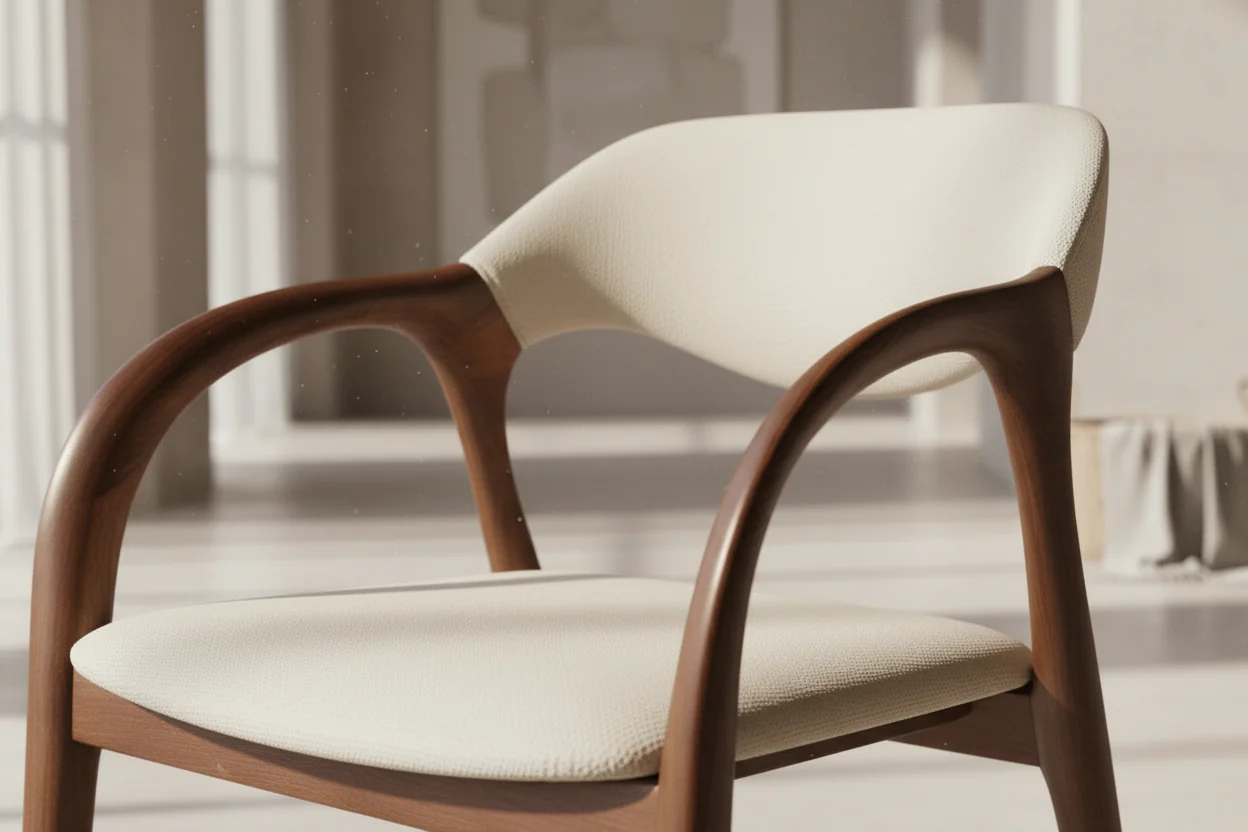 Elegant Curve Dining Chair - Image 3