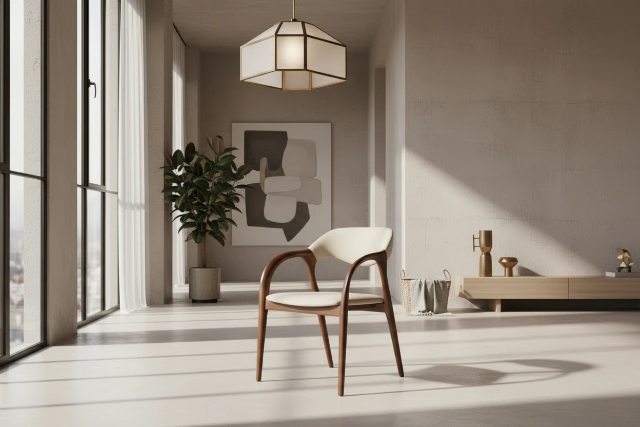 Elegant Curve Dining Chair - Image 6