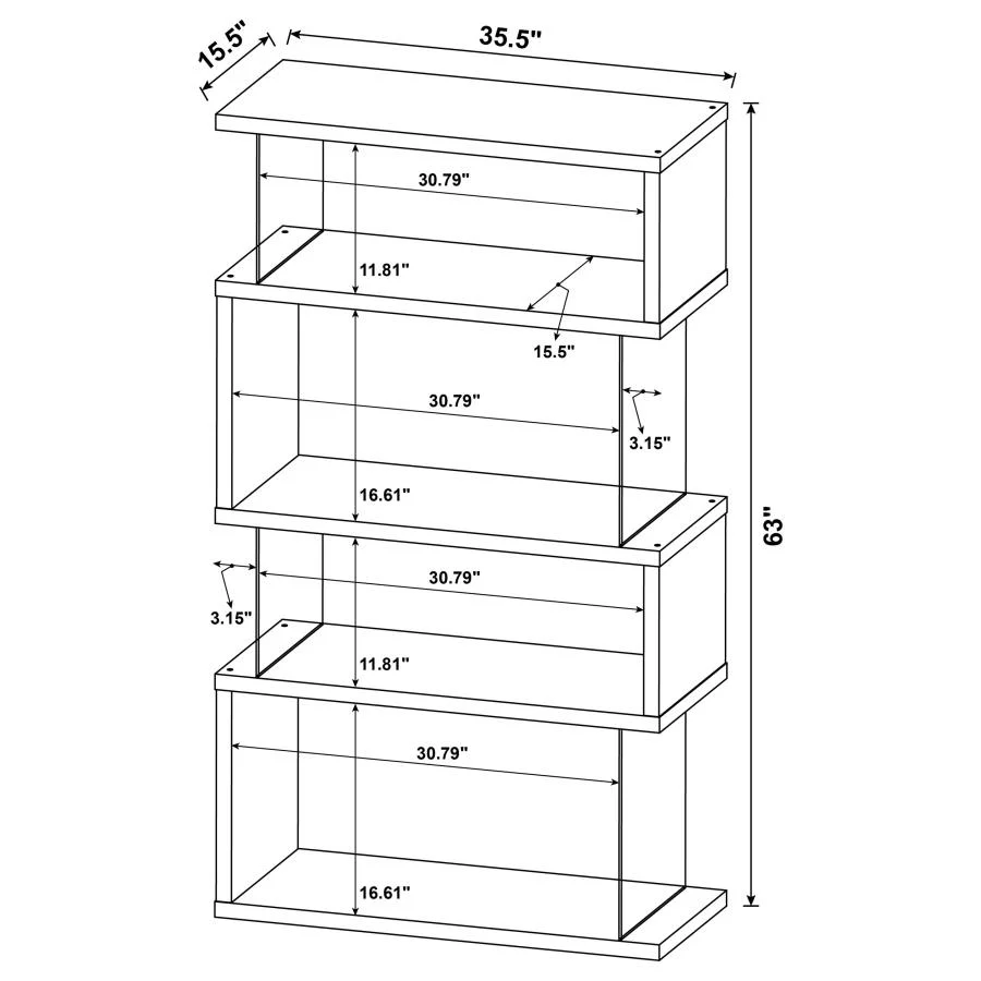 Elmstone Display Bookshelf - Image 8