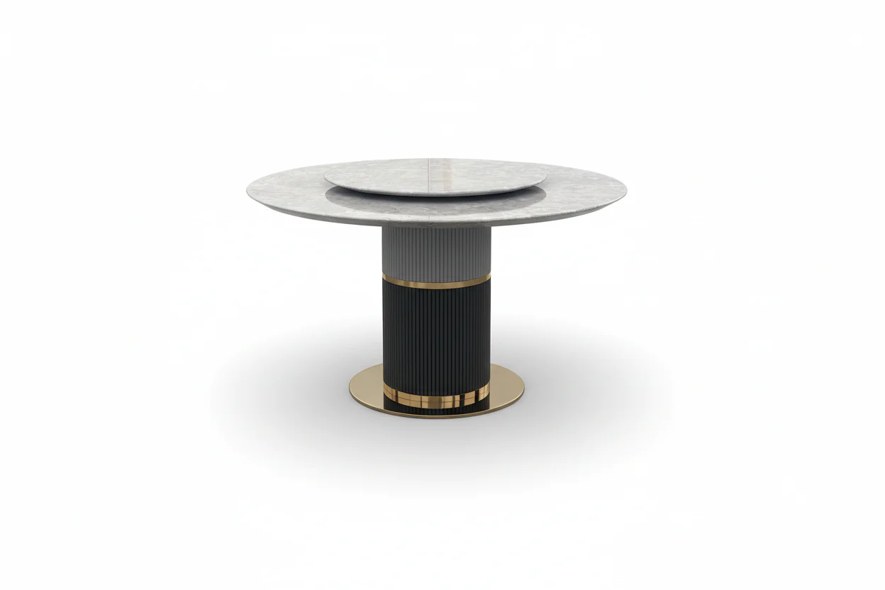 Emperador Grey Dining Table