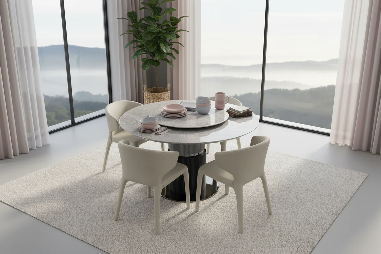 Emperador Grey Dining Table - Image 4