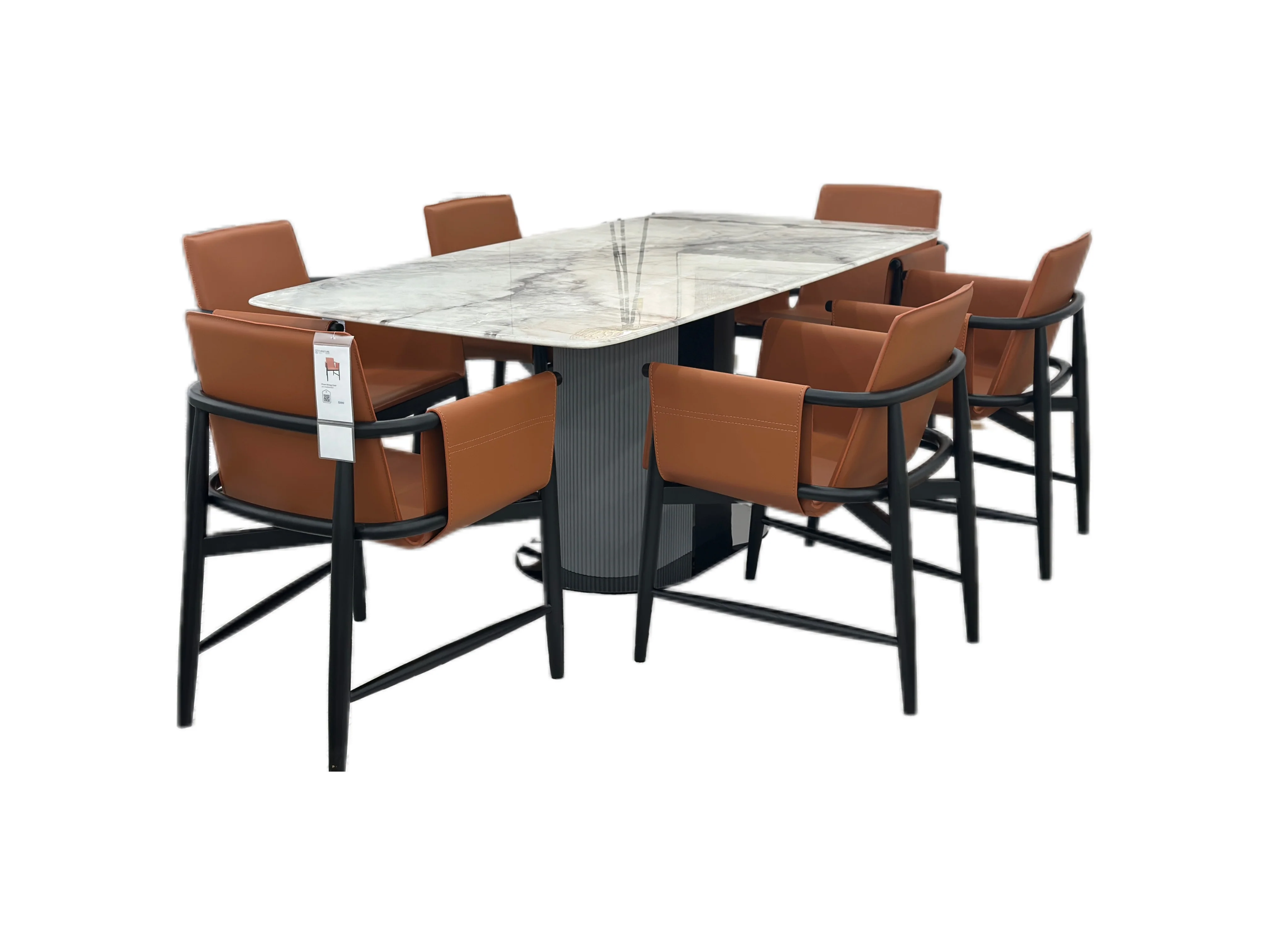 Emperador Grey Rectangular Dining Table - Image 15