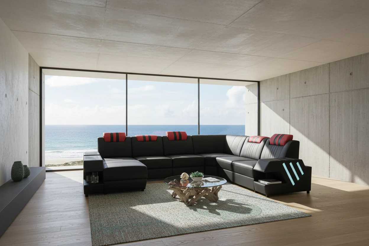 Neo Futurist LED Modern Sectional - Image 2