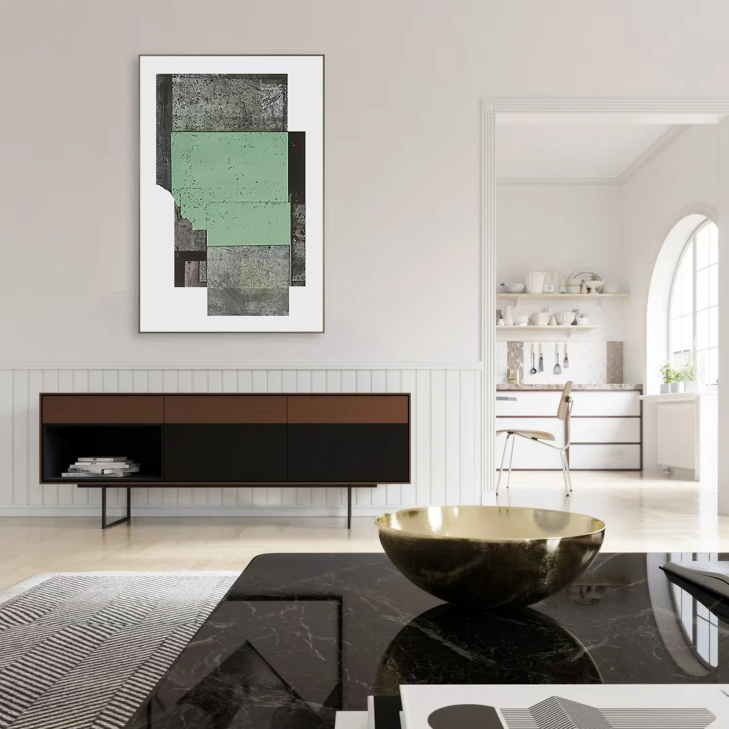 Geometric Harmony: Modern Abstract Composition