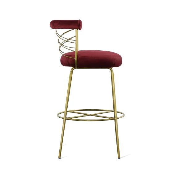 Glam Velvet Barstool - Image 3