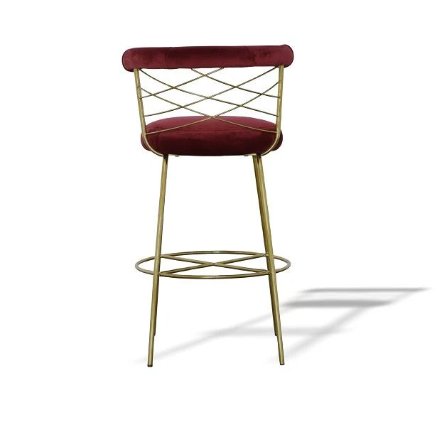 Glam Velvet Barstool - Image 4