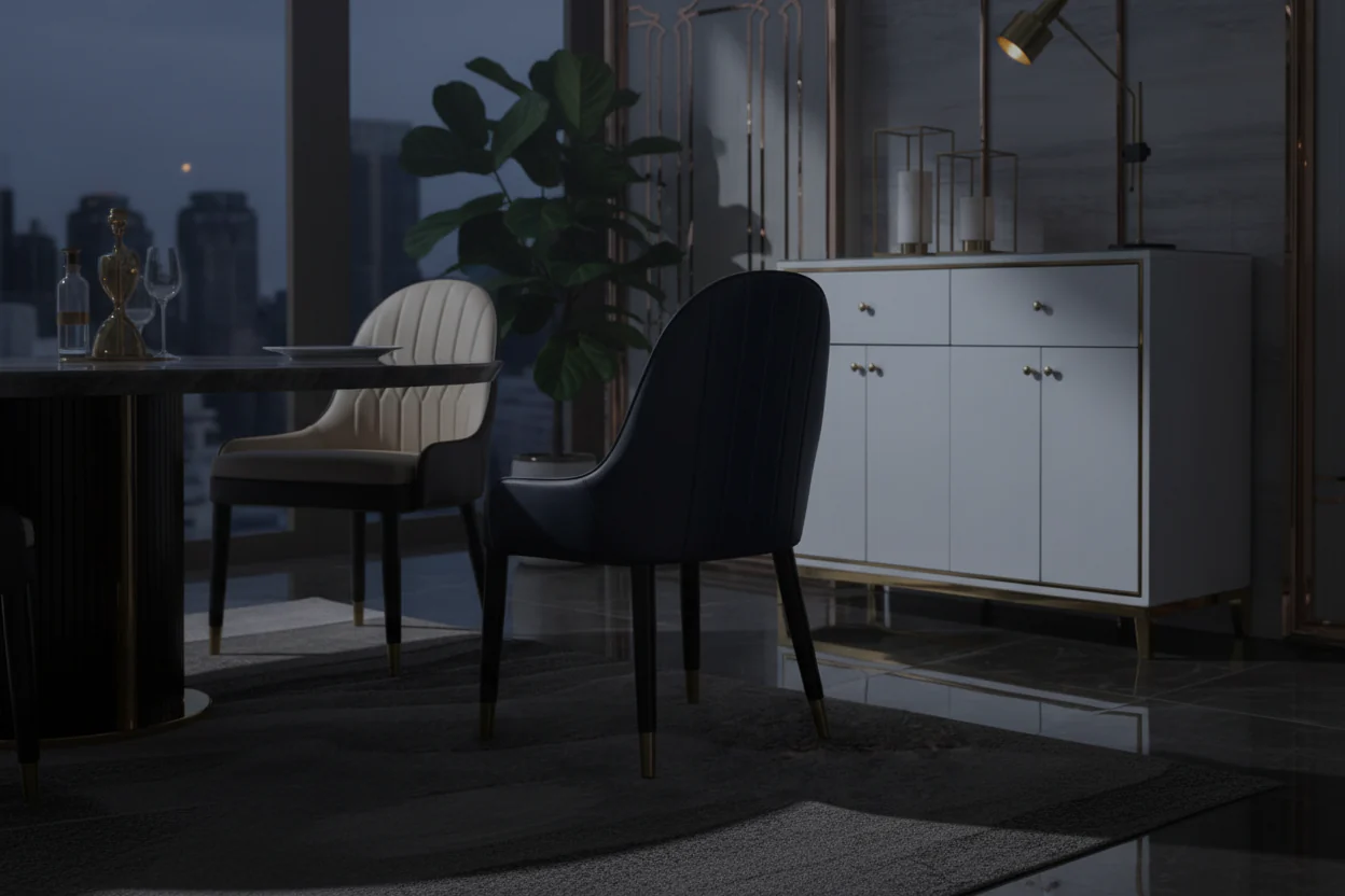 Glamour Edge Dining Chair - Image 10