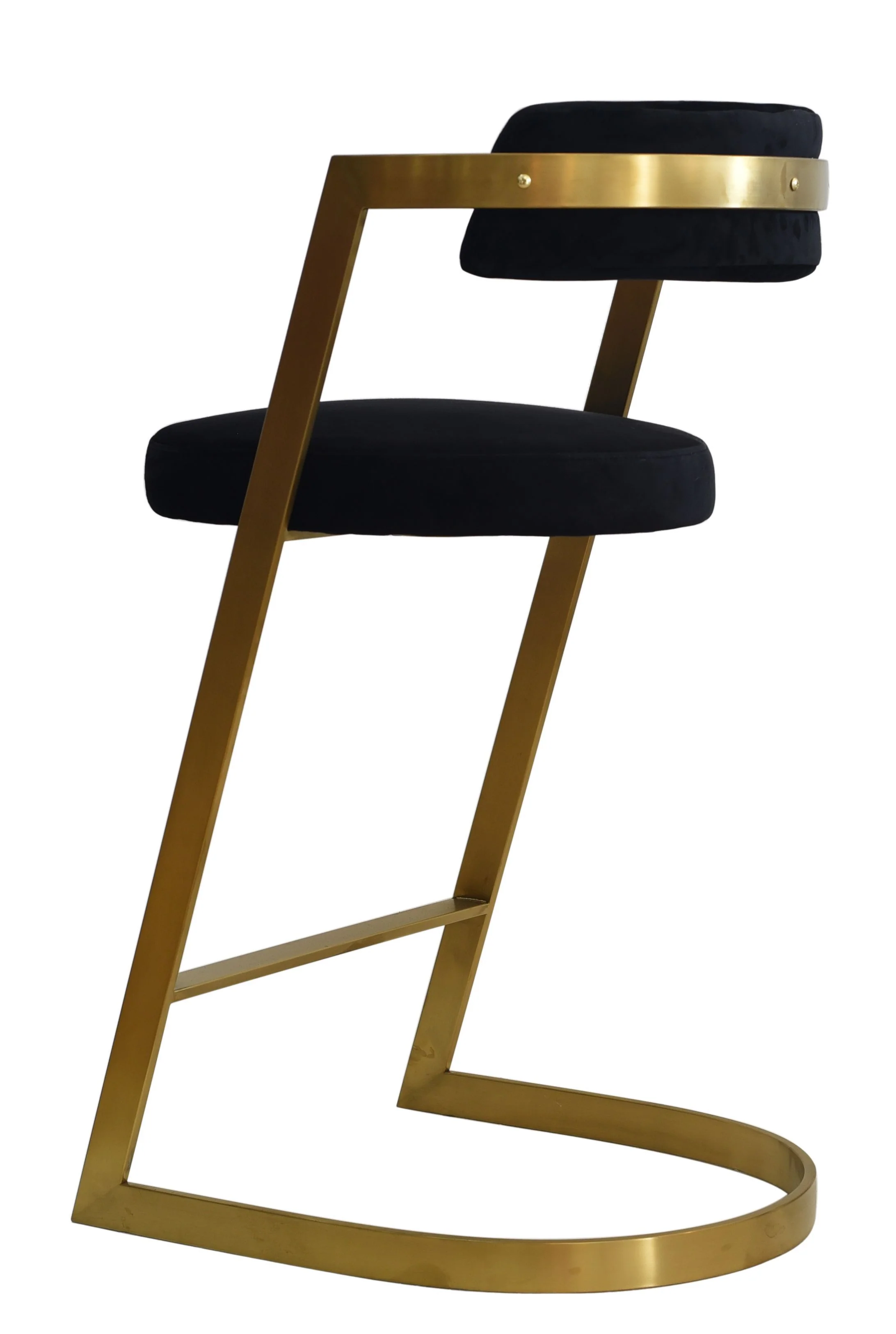 Golden Black Barstool - Image 3