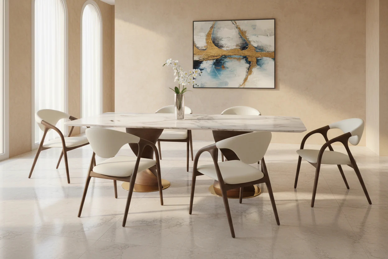 Graceful Curve Dining Chair - Image 3