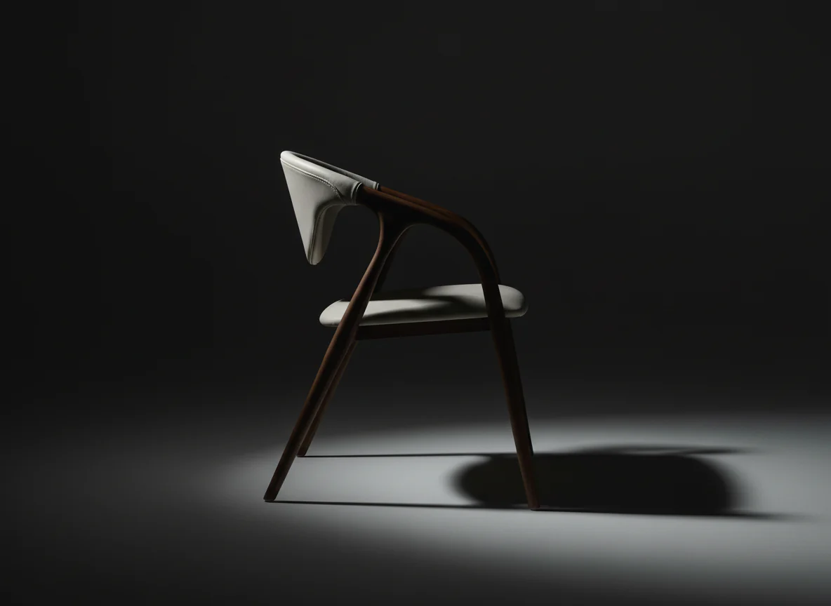 Graceful Curve Dining Chair - Image 8