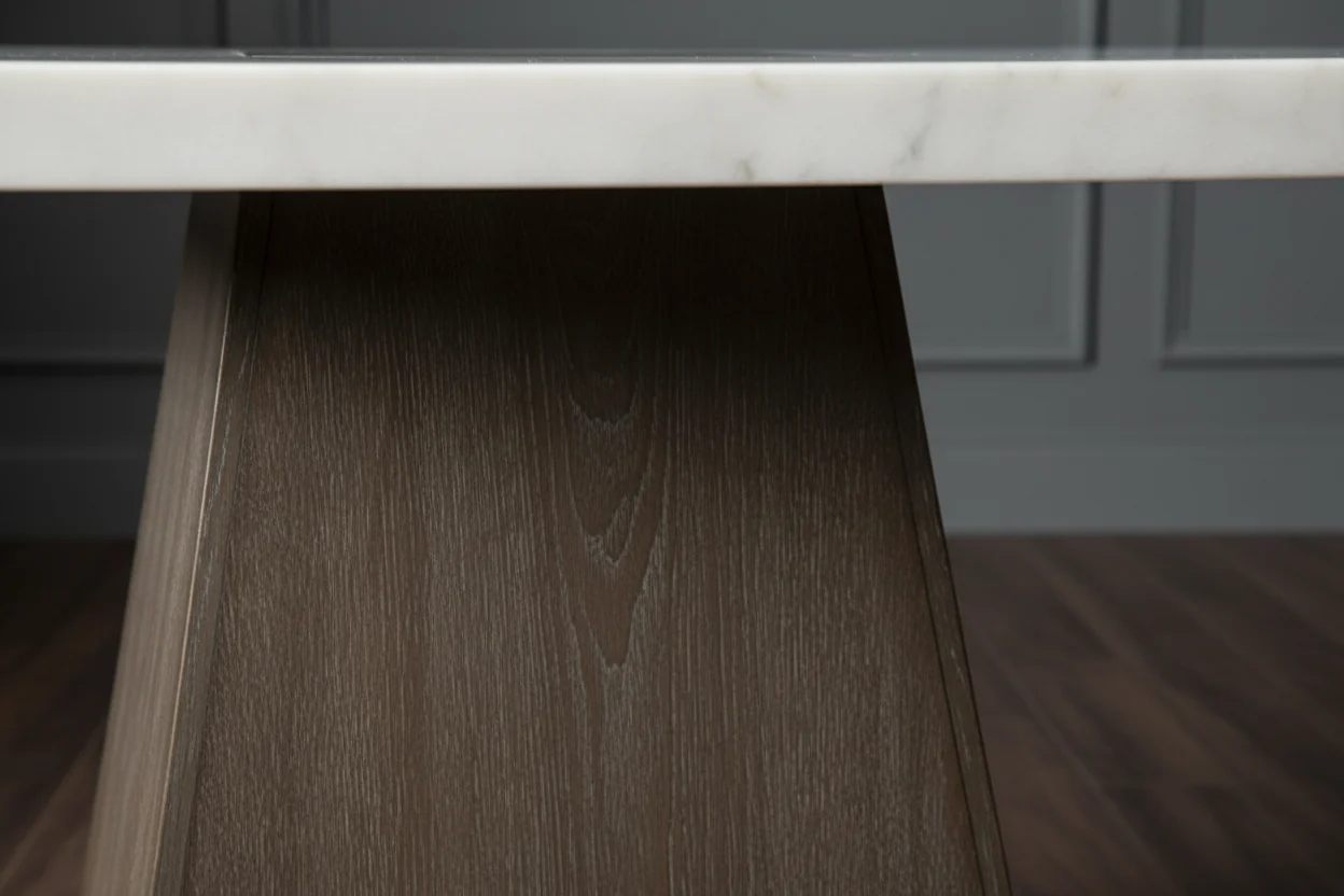 Grasten Counter Height Dining Table – Marble & Dark Walnut - Image 10