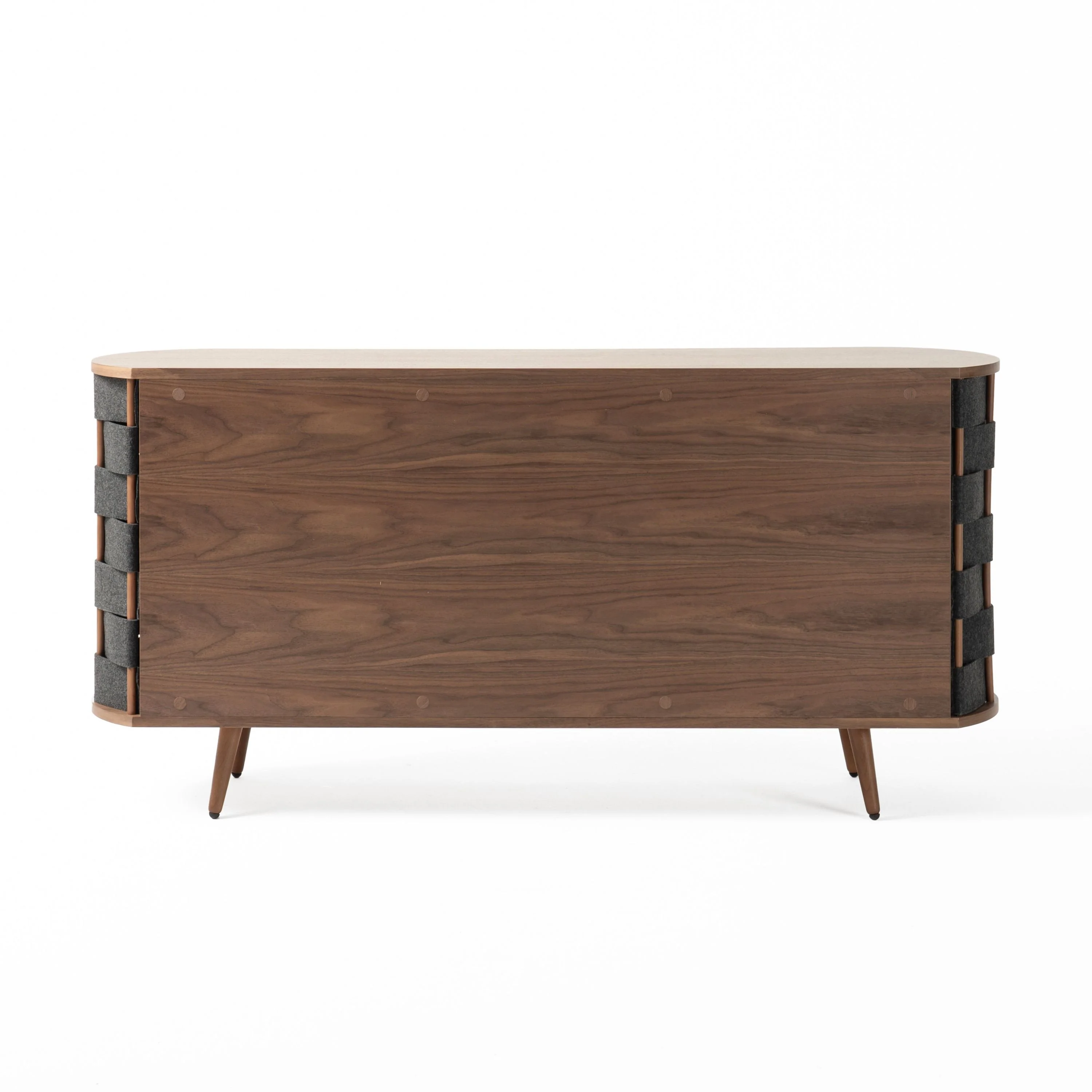Grey Woven Sideboard Buffet - Image 6