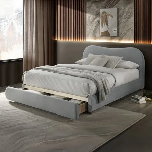 Grimsby Contemporary Fabric Storage Bed - Image 11