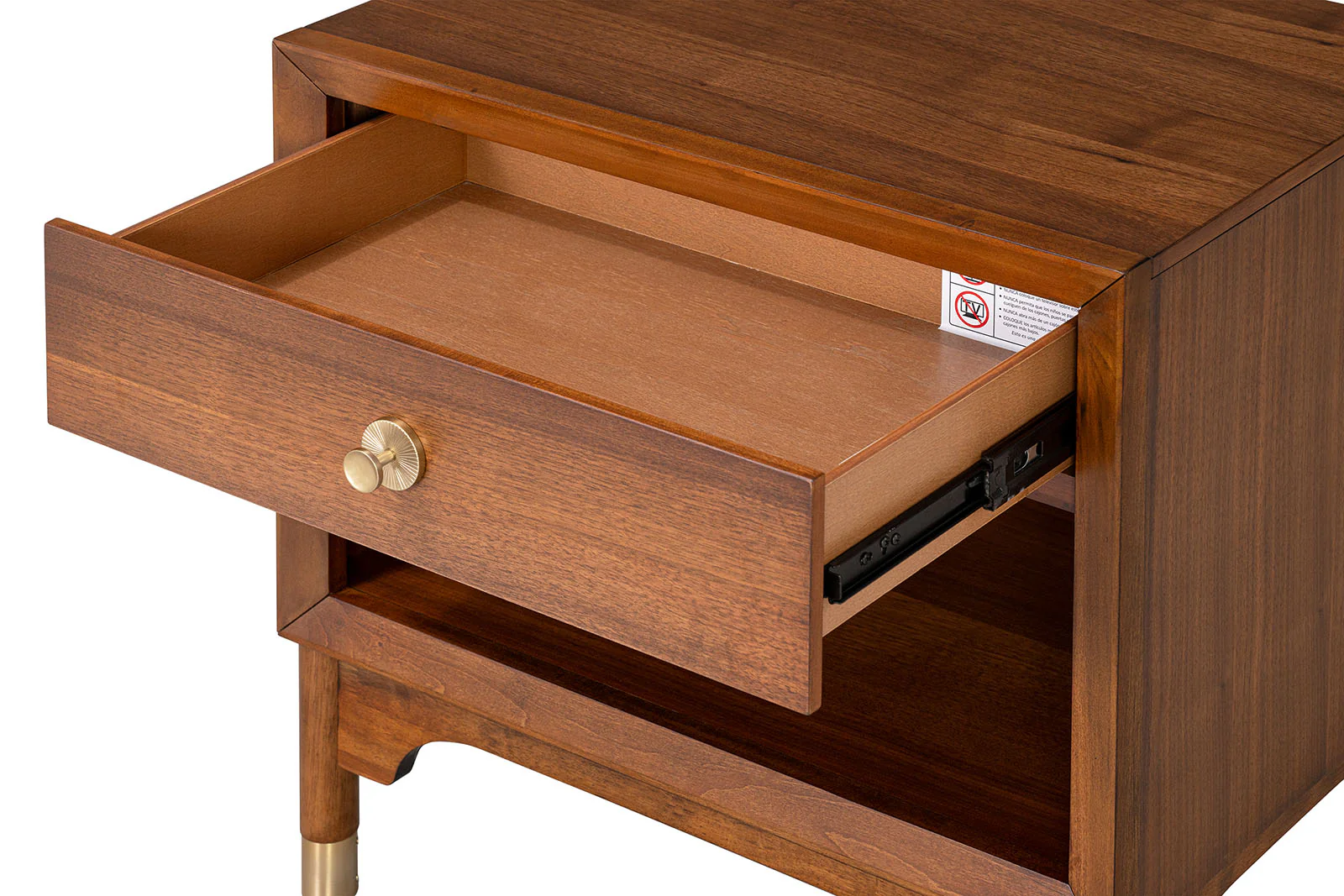 Hepburne Mid-Century Modern Nightstand - Image 3