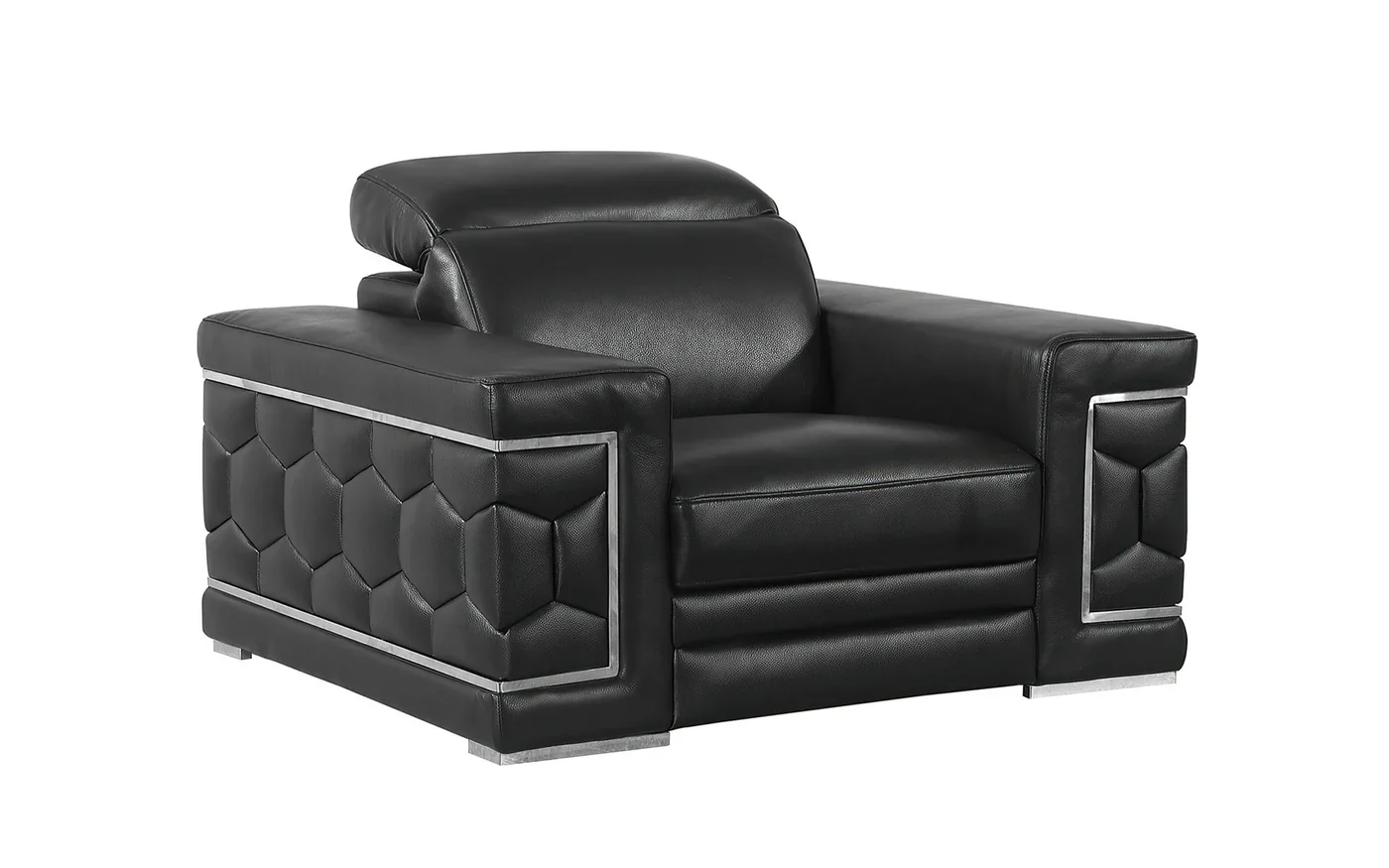 Honeycomb Leather Sectional - Image 5