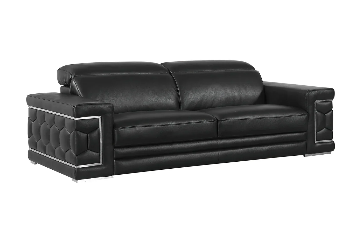 Honeycomb Leather Sectional - Image 7