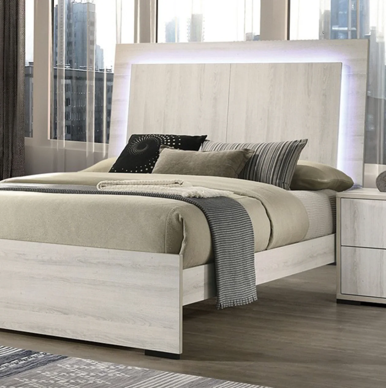 Hornet Modern LED Panel Bed - Image 10